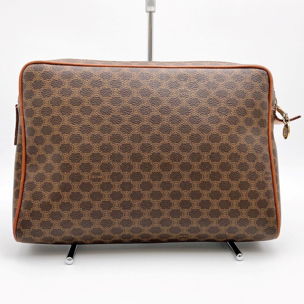 Celine Clutch Pouch Bag Macadam Pattern Brown - image 2